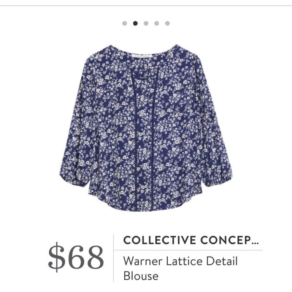 Collective Concepts Warner Lattice Detail Blouse